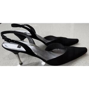 Stuart Weitzman Black Slingback Heels